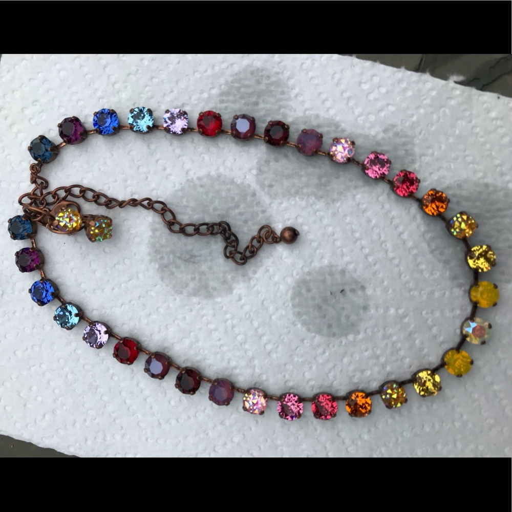 Handmade Swarovski Necklace w/Earrings